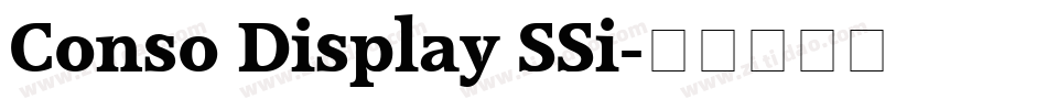 Conso Display SSi字体转换